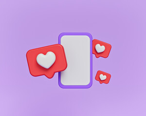 Poster - social media 3d icons. minimal design. 3d rendering