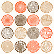 Tree Rings Vector Collection
