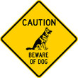 Caution - beware of dog