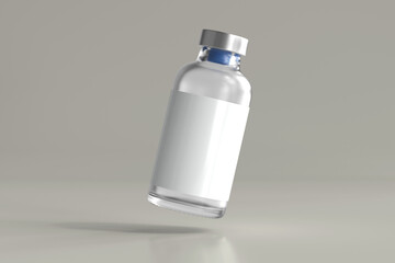 Poster - Glass Vial Bottle 3D Rendering