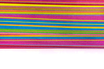 Wall Mural - Color paper stack macro shot