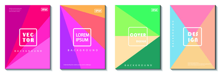 Triangle polygonal abstract background.Minimal covers design. Colorful halftone gradients.background modern template design for web.Future geometric patterns.Abstract backgroun.A4 abstract color 3d