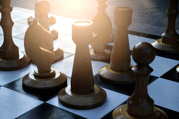 chess pieces on a chessboard