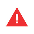 © Matias - Alert icon. Exclamation mark in triangle. Attention, danger and alarm symbol.