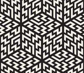 Wall Mural - Vector seamless pattern. Modern stylish abstract texture. Repeating geometric tiles
