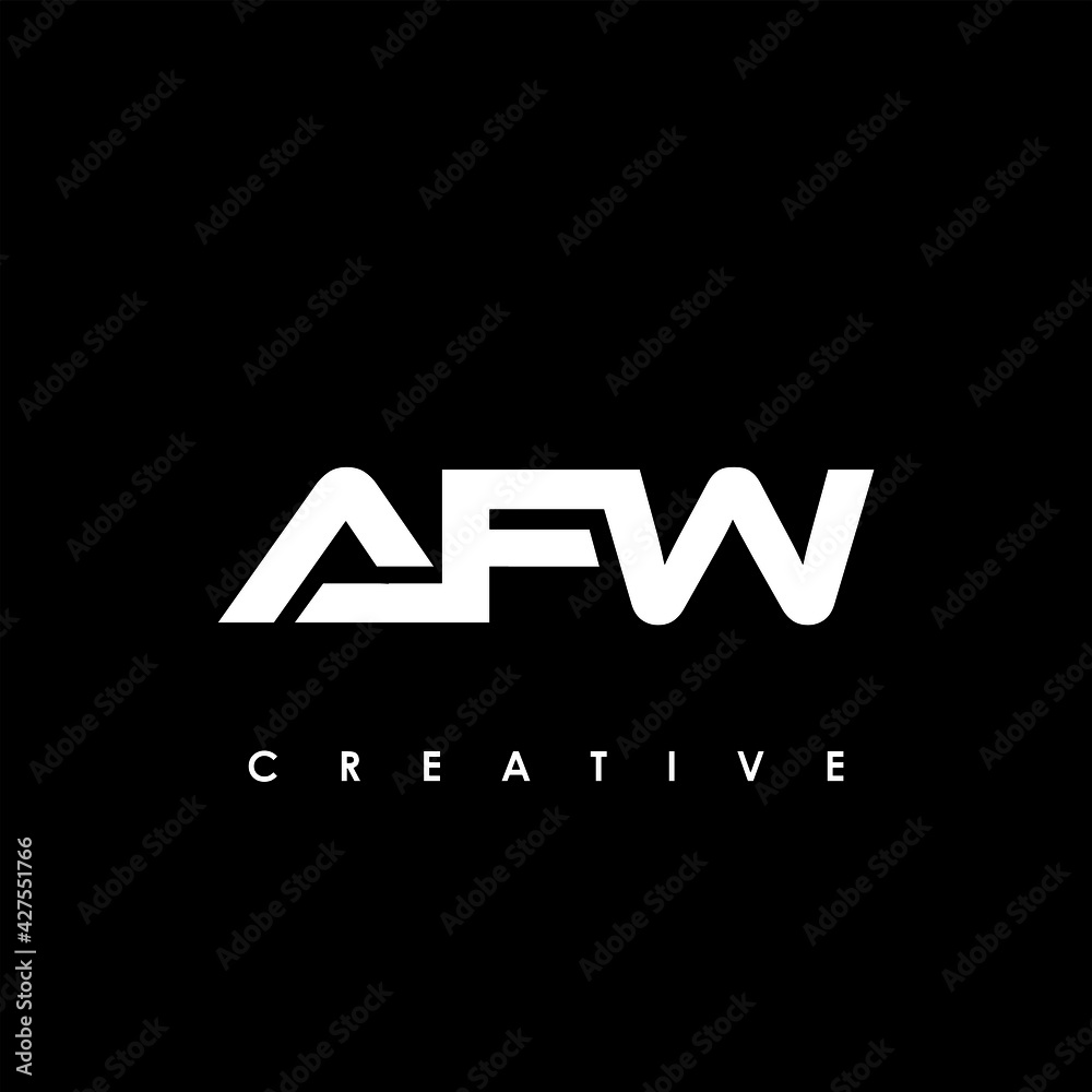 AFW Letter Initial Logo Design Template Vector Illustration