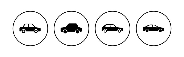 Wall Mural - Car icon set. car vector icon. small sedan