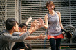 © imtmphoto - hipster young asian sport people having fun outdoors