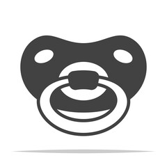 Wall Mural - baby pacifier icon vector isolated