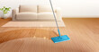 © Rolling Stones - Mop cleaning dirty parquet floor