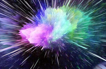 Wall Mural - Abstract explosion advertising background