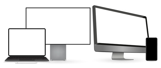 Poster - Vector set of Modern Digital devices