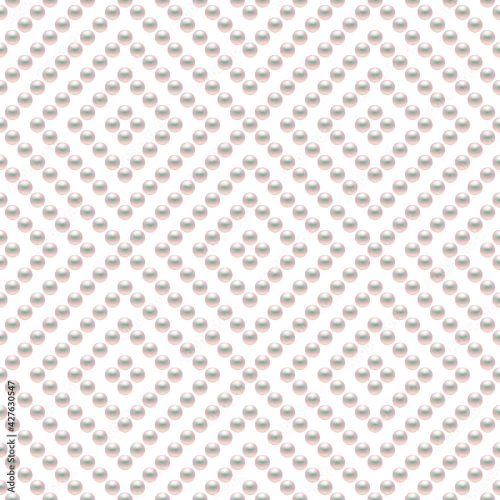 Pearls background. Seamless vector illustration. Stock Vector | Adobe Stock