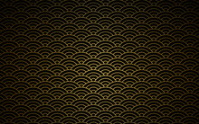 Abstract Gold Line Wave Background Design. Vector Illustration. Eps10