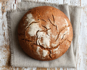 Wall Mural - Grain bread and on a tabletop