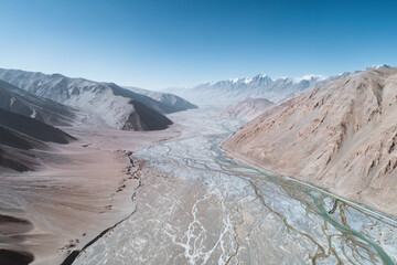 Wall Mural - Natural scenery of Tibetan rivers and mountains