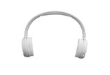 Fototapeta Kwiaty - single white bluetooth wireless headphones