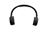 Fototapeta Kwiaty - single black bluetooth wireless headphones