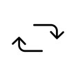 © Віталій Баріда - Arrow icon. Repeat arrows. Cyclic rotation sign. Vector isolated on white.