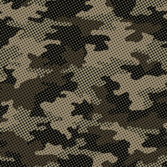 Full seamless military camouflage dark texture skin pattern vector for textile. Usable for Jacket Pants Shirt and Shorts. Dirty army camo masking design for hunting fabric print and wallpaper.