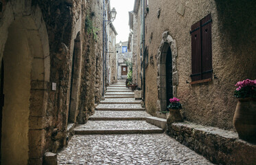 narrow street in old town