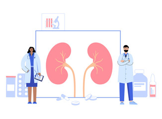 Sticker - Kidney disease concept