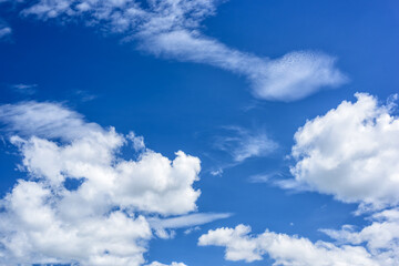 Wall Mural - beautiful sky with white clouds