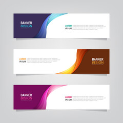 Fototapete - Vector abstract banner design web template