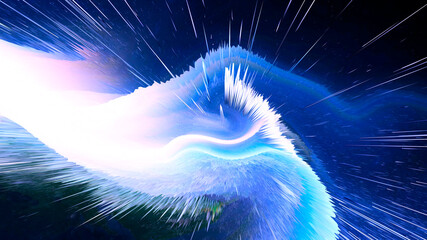 Wall Mural - Abstract and cool background of the universe explosion
