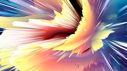 Wall Mural - Abstract and cool background of the universe explosion