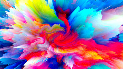 Wall Mural - Abstract and cool background of the universe explosion