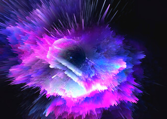 Wall Mural - Abstract and cool background of the universe explosion
