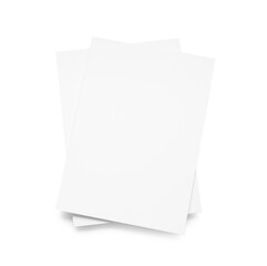 Wall Mural - Blank sheets of paper on light background