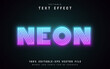 © Aglonemadesign - Neon gradient text effect editable