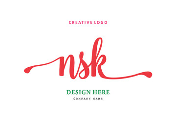 NSK lettering logo is simple, easy to understand and authoritative