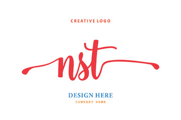 NST lettering logo is simple, easy to understand and authoritative