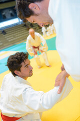 Wall Mural - concept of people and judo tournament