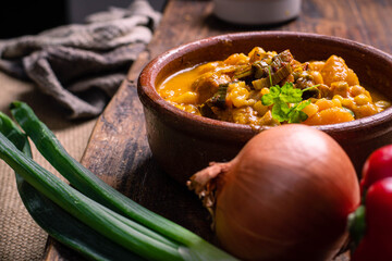 Wall Mural - cazuela de locro traditional and typical Argentine food