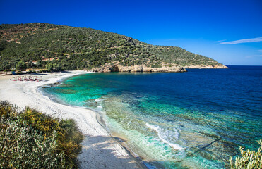 Paralia Tsakaion near to Styra. Evia, Greece.