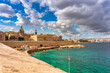 Beautiful architecture of the Valletta city, capital of Malta