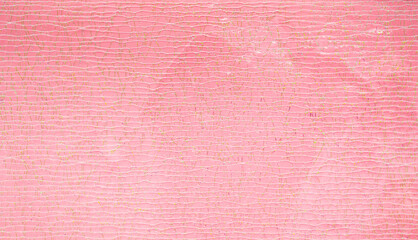 Canvas Print - abstract line with reflect on pink paper texture background