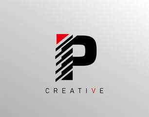 Wall Mural - Creative Modern Letter P logo, Monogram P Logo Icon.