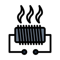 Poster - Electrical Heater Icon