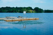 © weiguo1 - Floating pier on Morses lake Wellesley MA USA