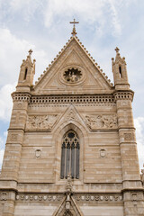 Canvas Print - Naples Cathedral, the Duomo in the historical center of Napoli, Italy