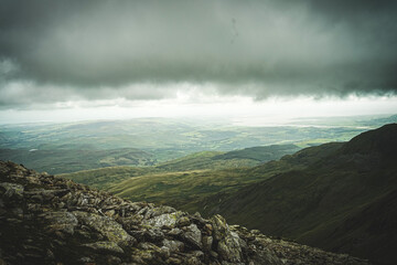 Sticker - fog in the mountains