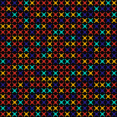 Sticker - Same crosses in different colors. Vector.