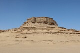 Fototapeta Paryż - The beautiful sands and rocks formations due to erosion  in Fayoum desert in Egypt