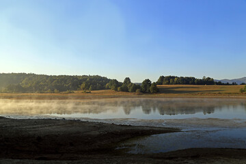 lake in the morning