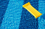 Fototapeta Przestrzenne - Air Mattress On The Water In The Pool